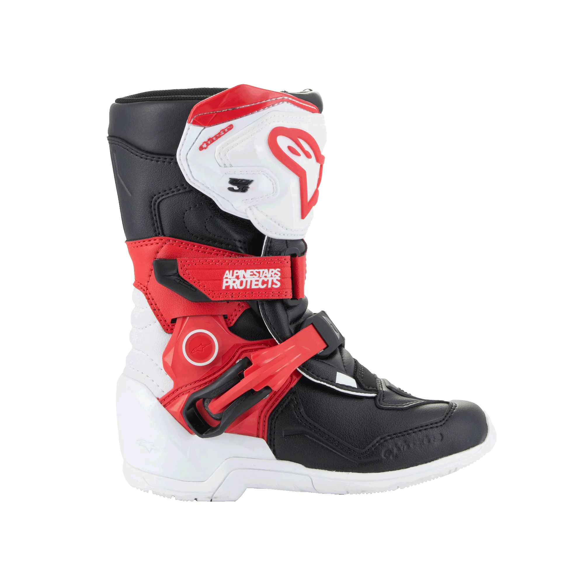 Alpinestars Kids Tech 3S Crosstövlar Svart/ Röd/ Vit - 2