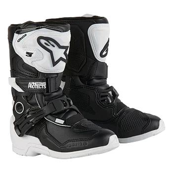 Alpinestars Kids Tech 3S Crossisaappaat Musta/ Valkoinen