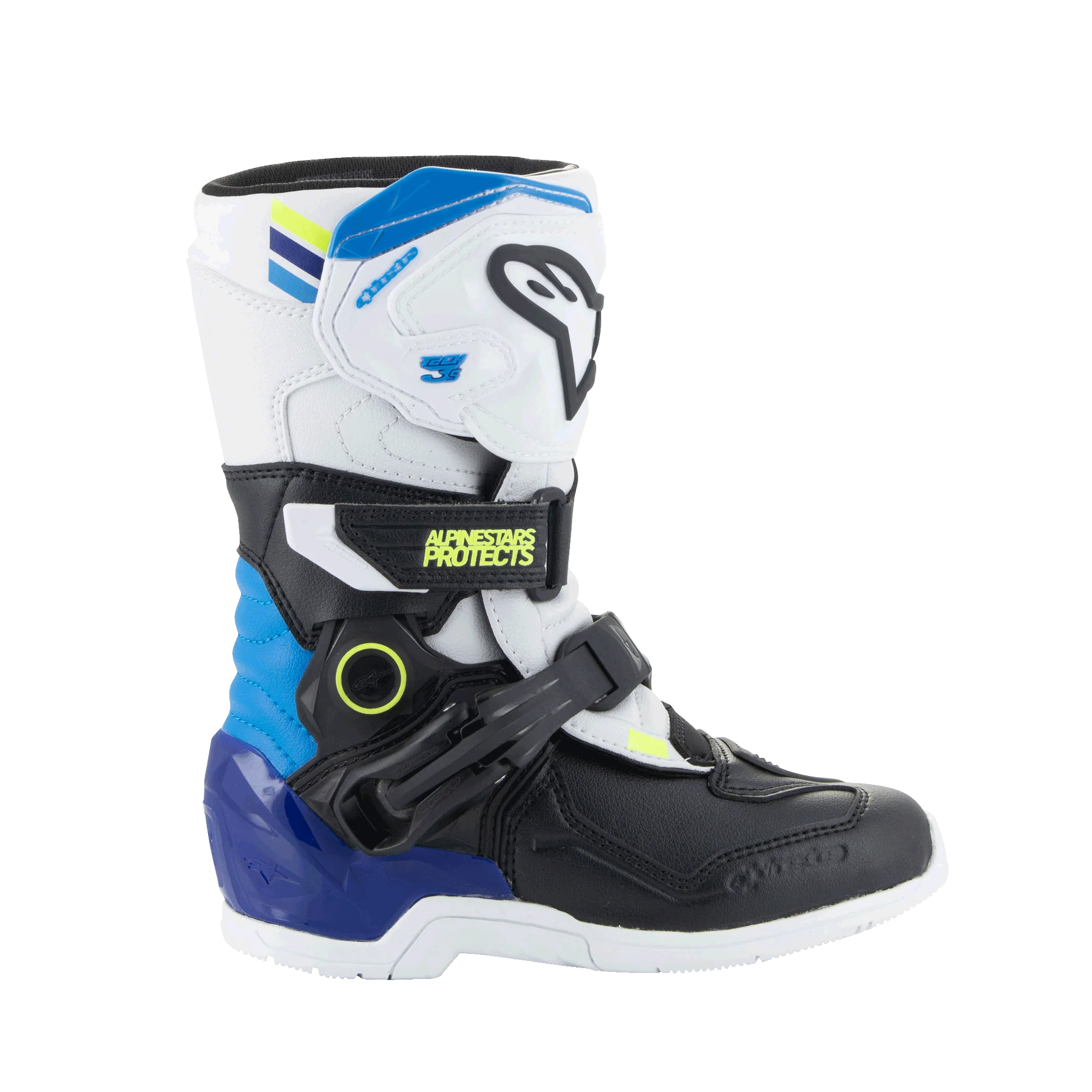 Alpinestars Kids Tech 3S Stiefel Schwarz/ Blau/ Wieß - 2