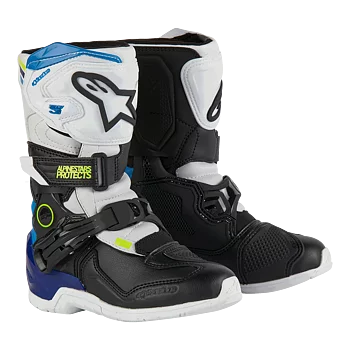 Alpinestars Kids Tech 3S Crossisaappaat Musta/ Sininen/ Valkoinen