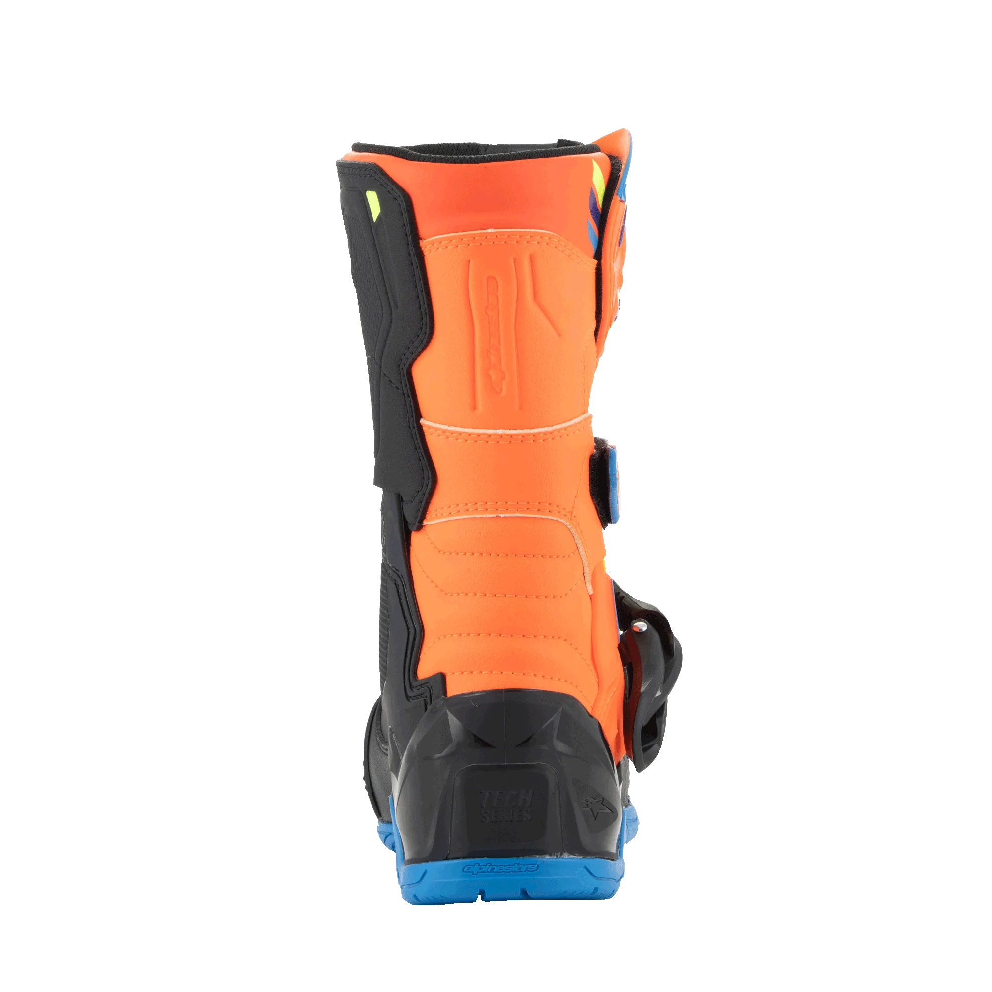 Alpinestars Kids Tech 3S Crossisaappaat Sininen/ Hi-Vis Oranssi/ Hi-Vis Keltainen - 5