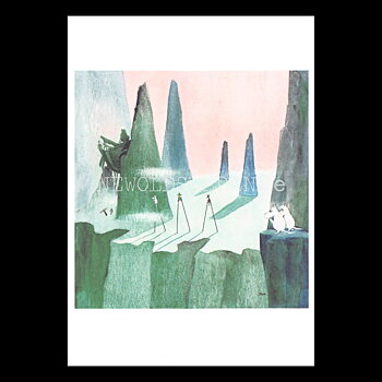 MOOMIN Comet in Moominland Vykort - 342