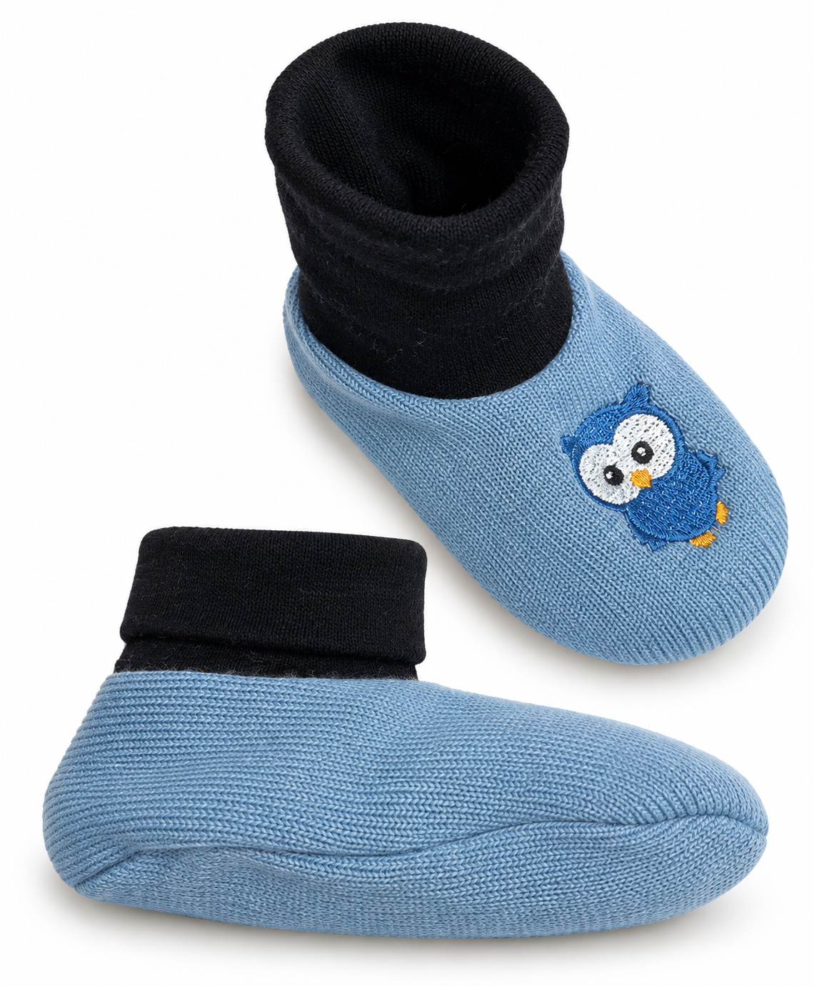 Babytossor i merinoull med uggla – återbrukade | 3–6 mån - 2