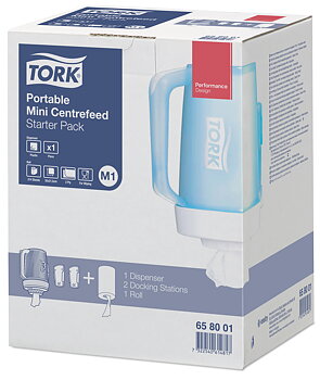 Tork Dispenser Bärbar Mini Centrummatad Starter Pack