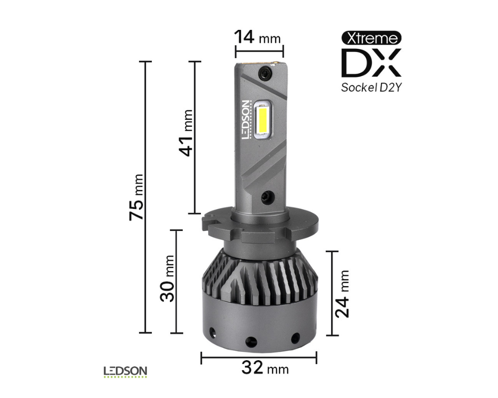 D2Y LEDSON Xtreme DX - LED för halogen extraljus  (D2Y Singel) - 2
