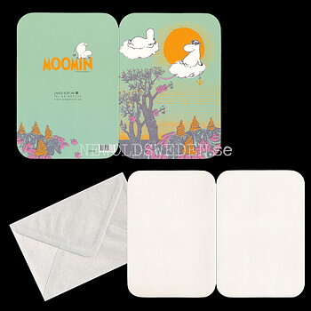 MOOMIN No. 5 - Exklusivt dubbel kort med kuvert - 751