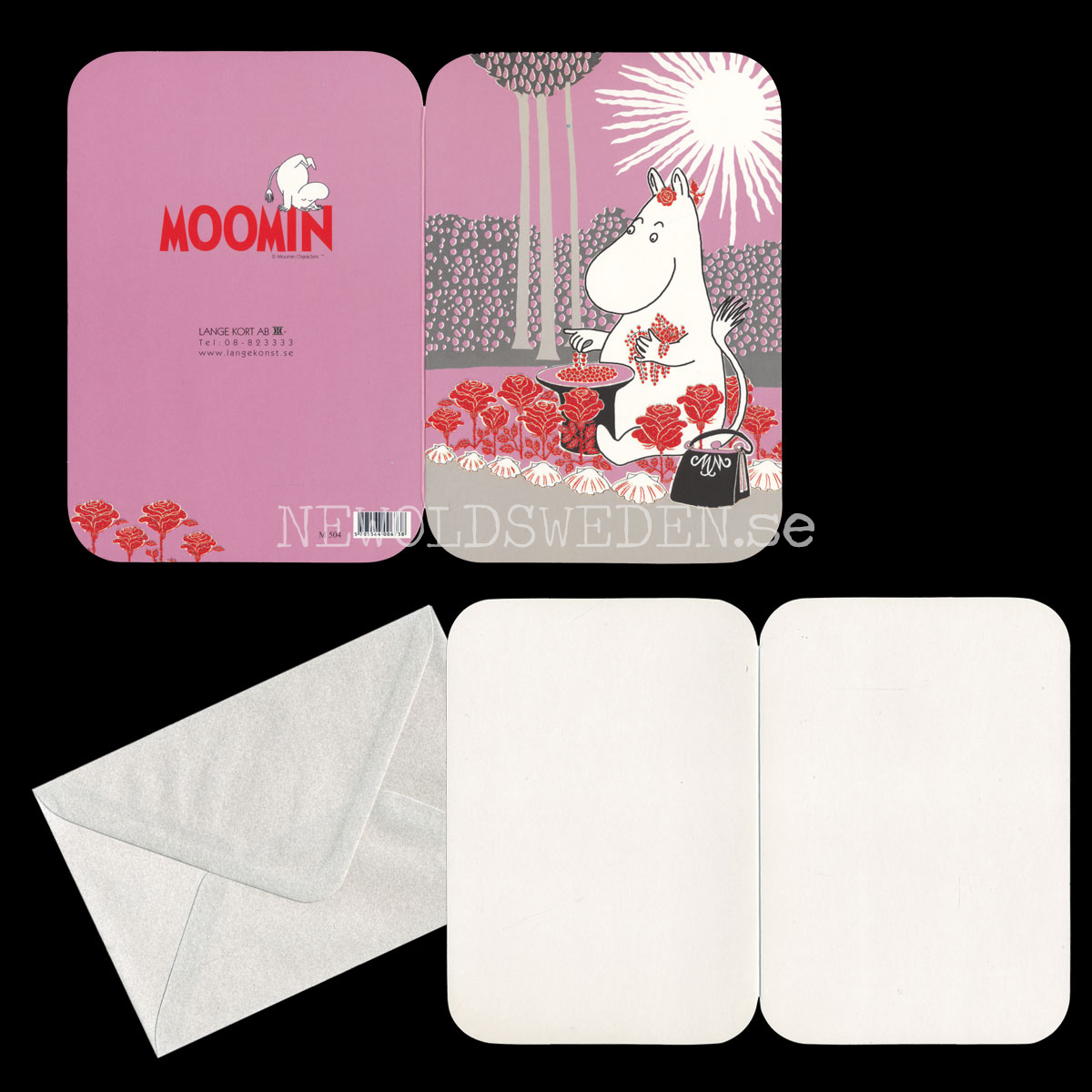 MOOMIN No. 4 - Exklusivt dubbel kort med kuvert - 751 - 2