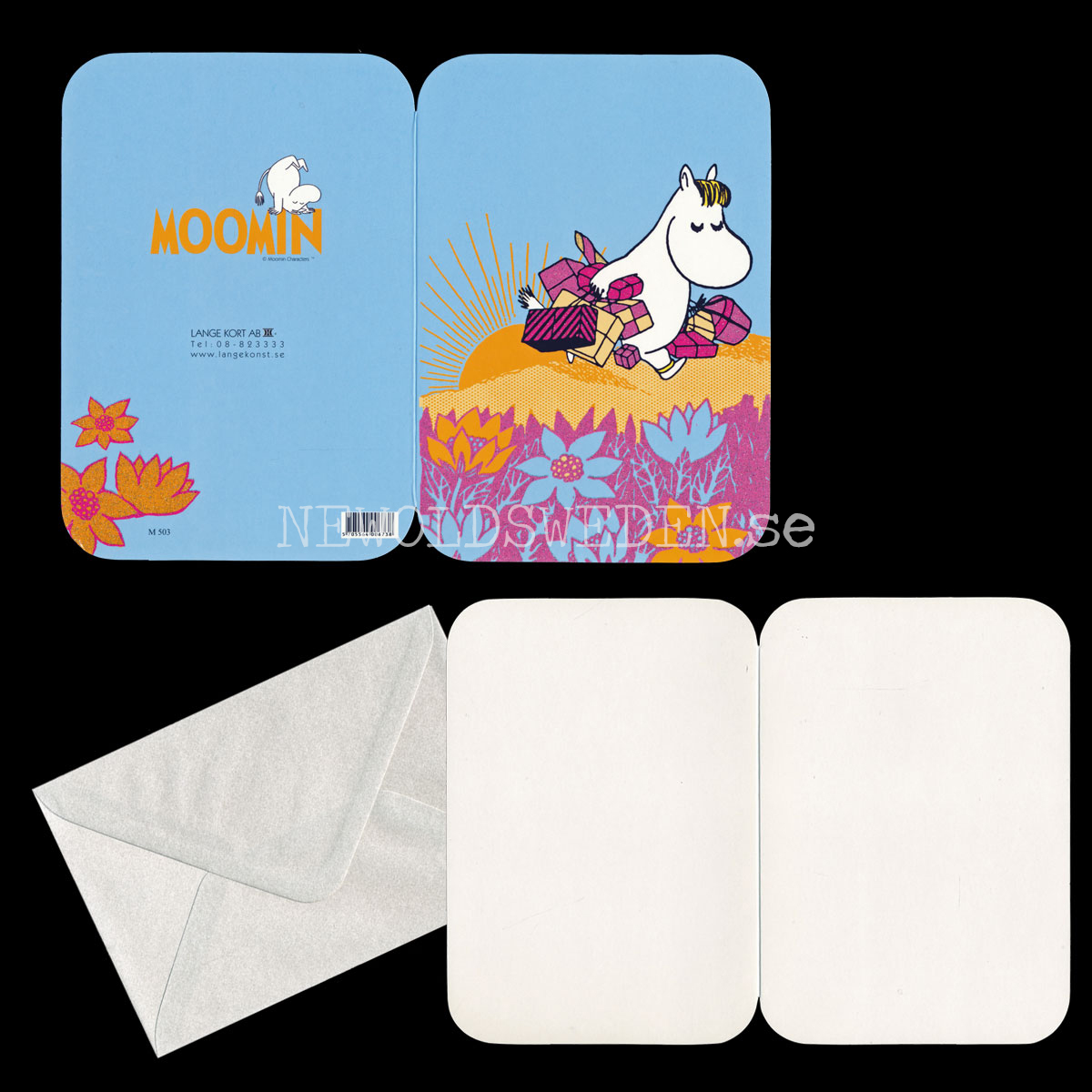 MOOMIN No. 3 - Exklusivt dubbel kort med kuvert - 751 - 2