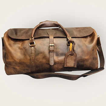 Genuine leather weekendbag