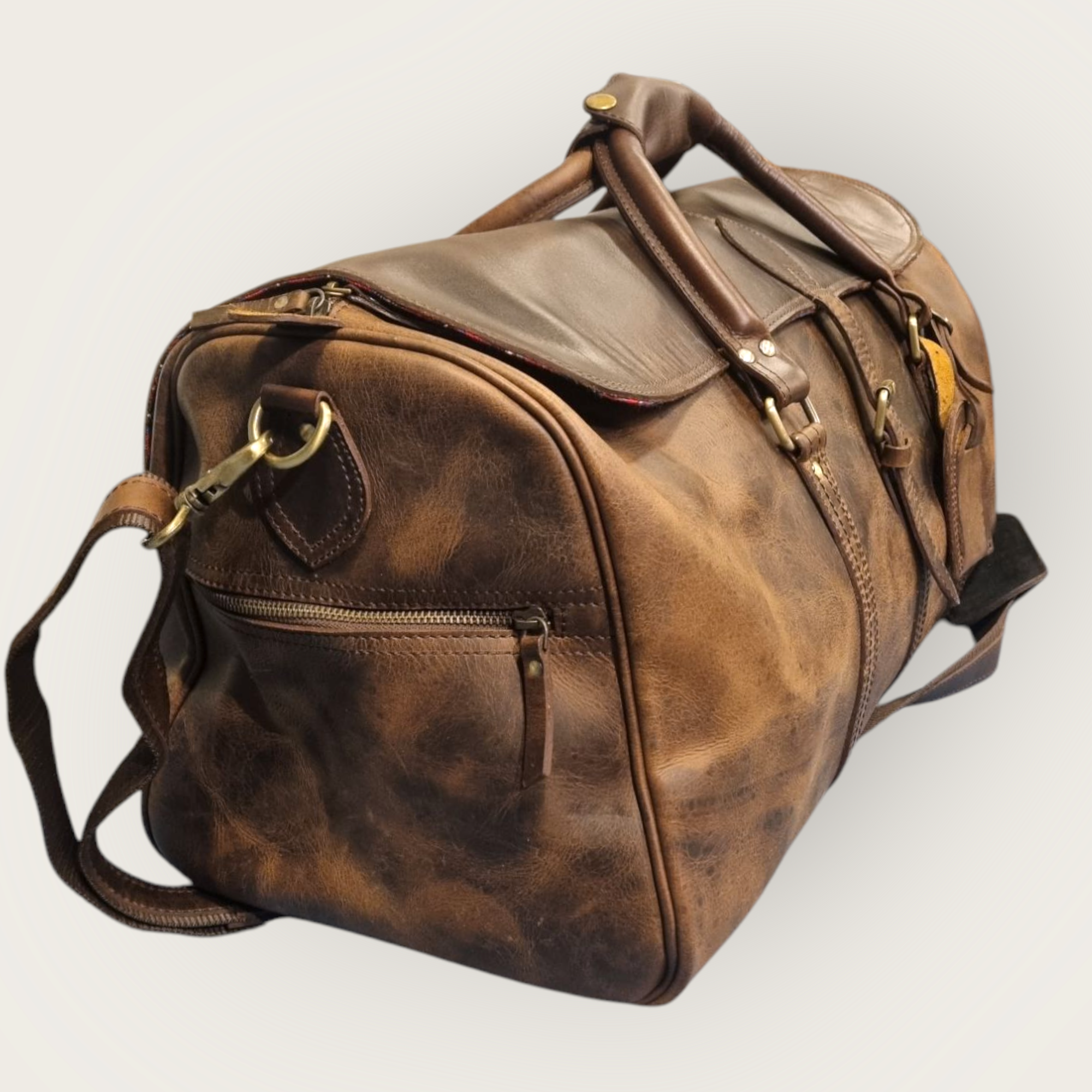 Genuine leather weekendbag - 5