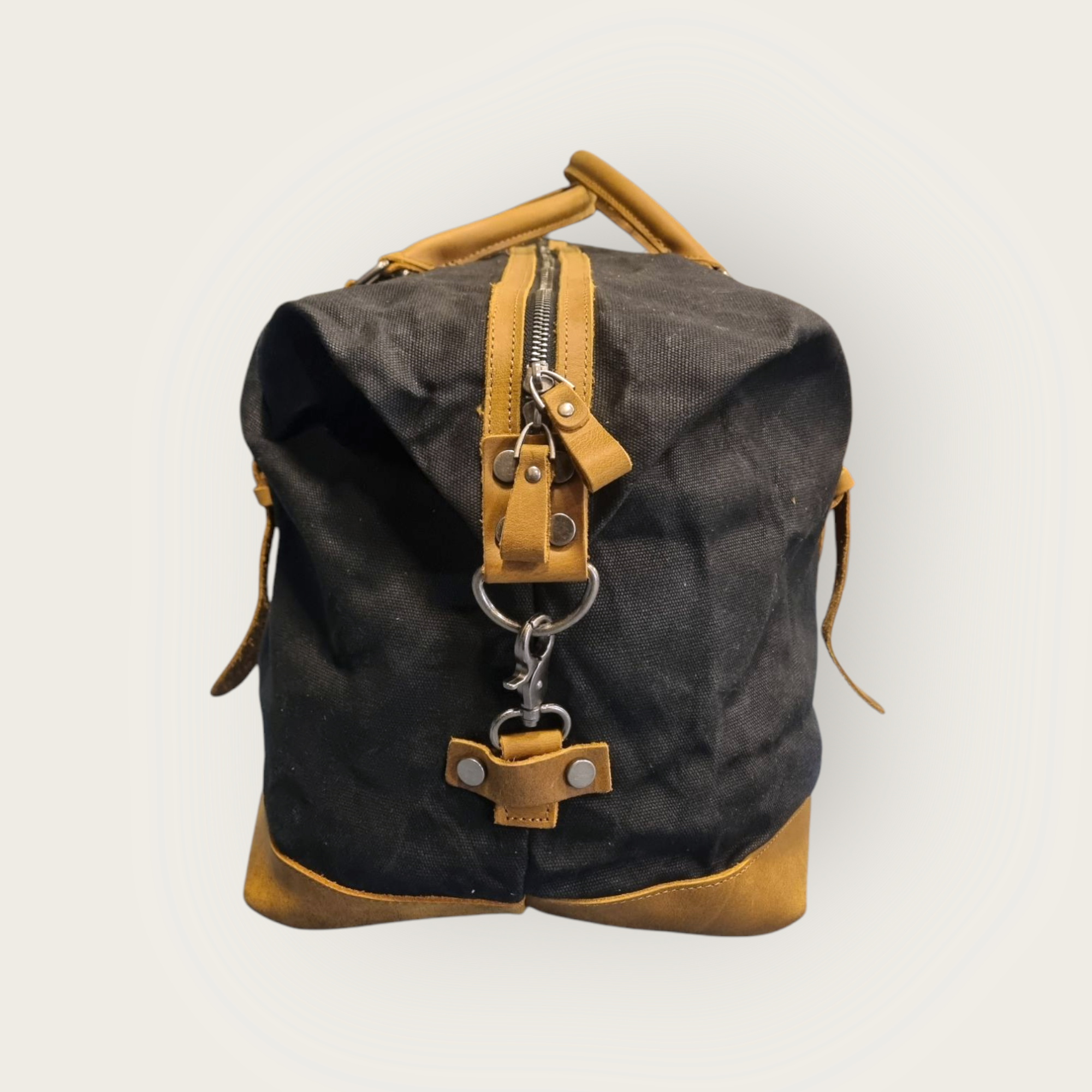 Waxed canvas duffelbag - 3