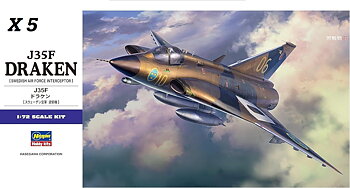 1/72 5 x J35F Draken (E48) - NEW PRICE!