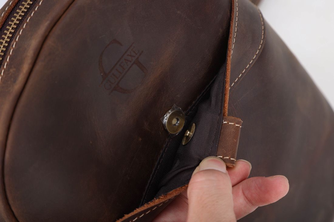 2-1 leather backpack - 4