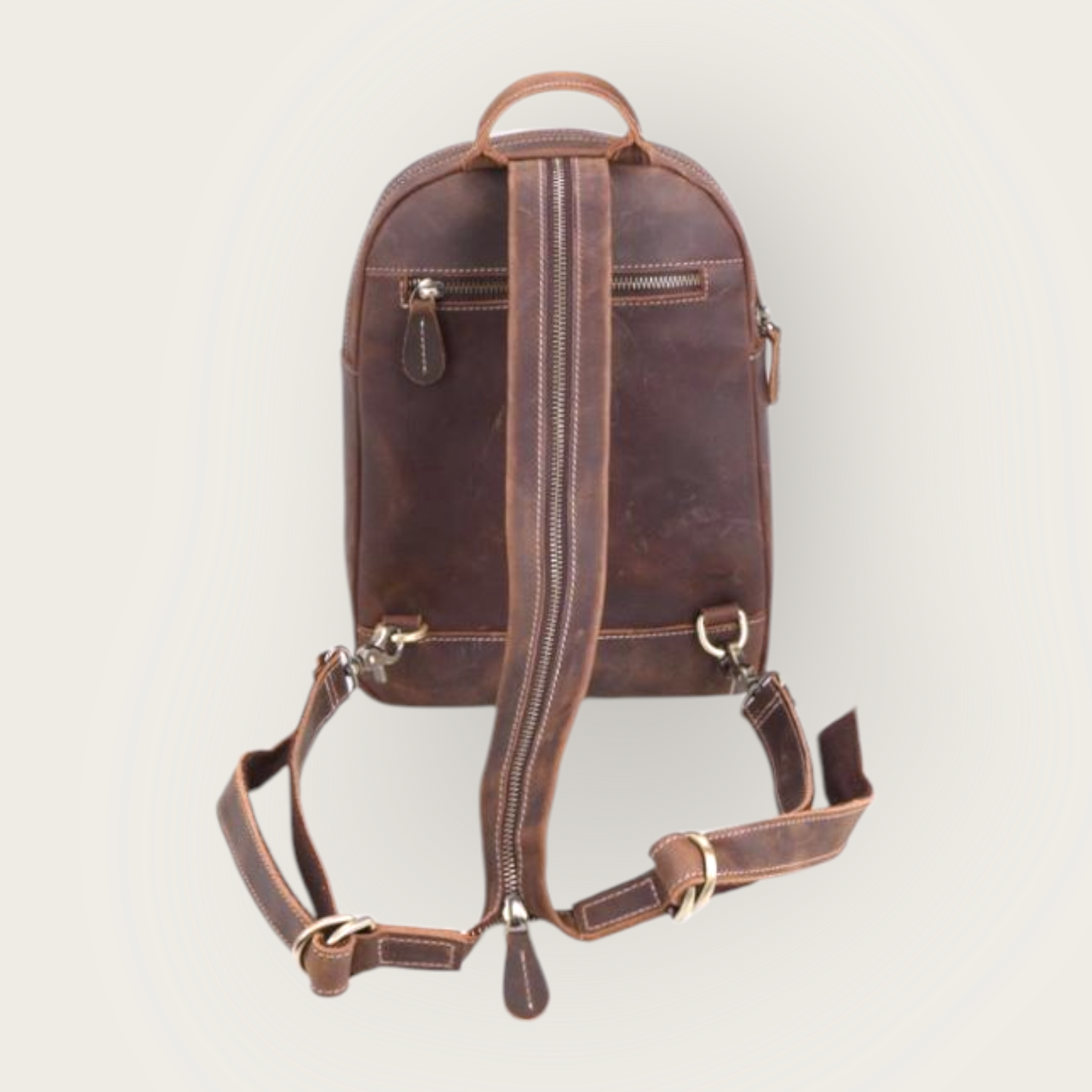 2-1 leather backpack - 2
