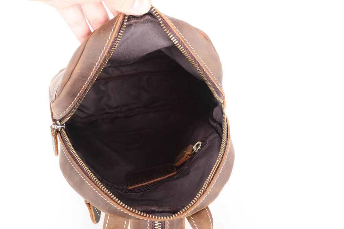 2-1 leather backpack - 3