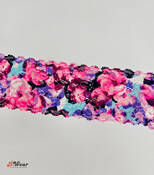 Colorful stretch lace - 60 mm