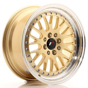 16" JR Wheels JR10 - Gold Machined Lip