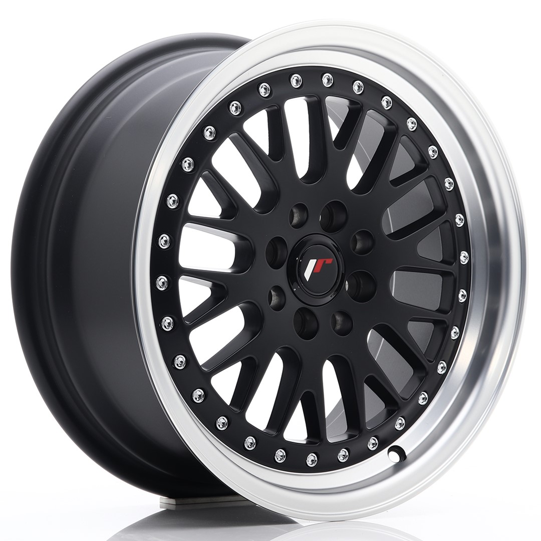 16" JR Wheels JR10 - Black Machined Lip