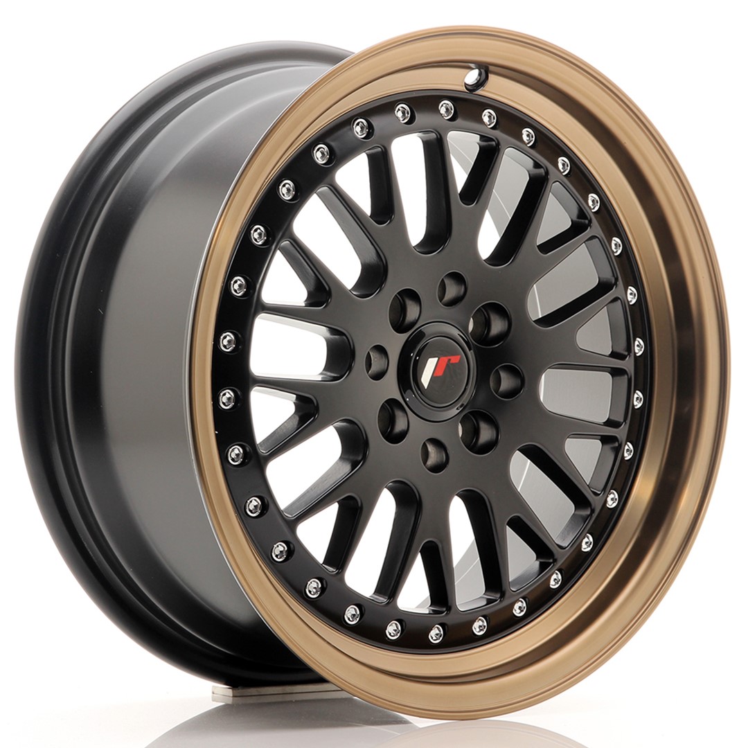 16" JR Wheels JR10 - Matt Black Bronze Lip