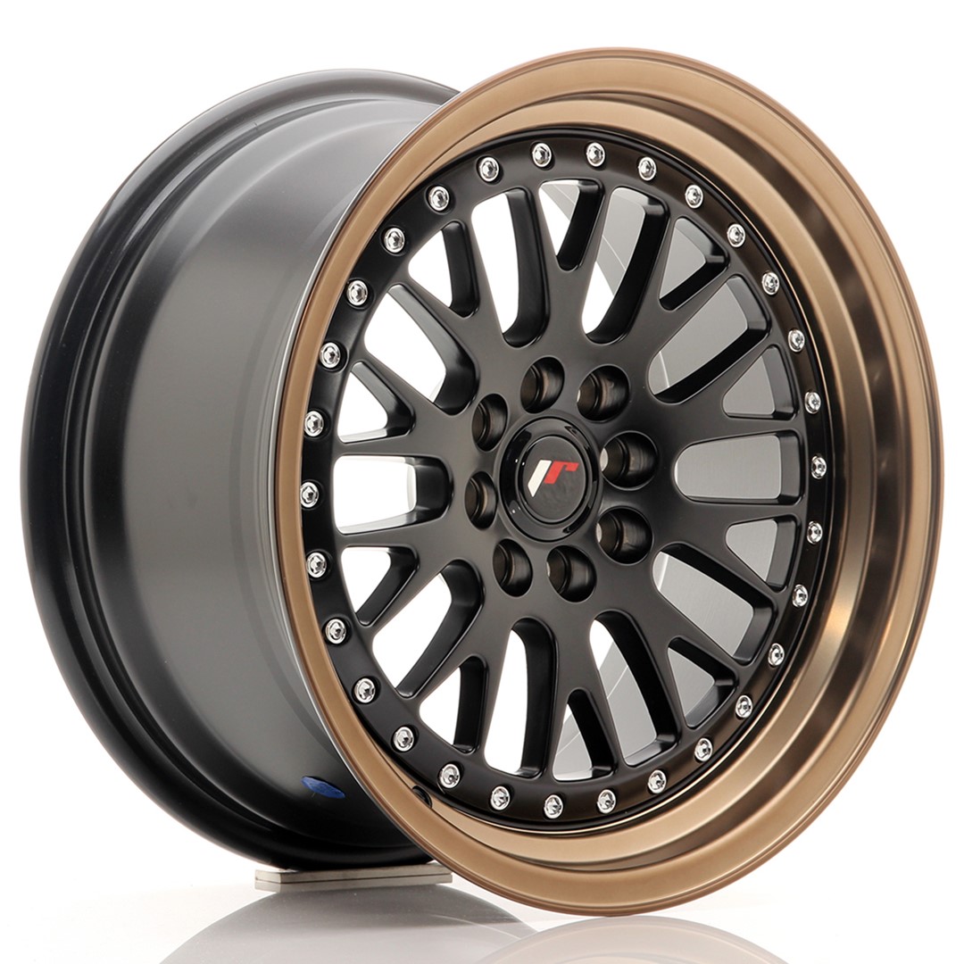 16" JR Wheels JR10 - Matt Black Bronze Lip - 2