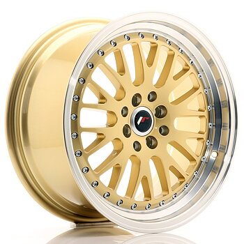 17" JR Wheels JR10 - Gold Machined Lip