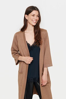 Saint Tropez Kila Shimmer Open Cardigan Rubber