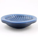 Wilhelm Kåge (KAPA 1958) Blue Octagonal Bowl with Relief 18 cm (2)