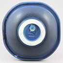 Wilhelm Kåge (KAPA 1958) Blue Octagonal Bowl with Relief 18 cm (2)