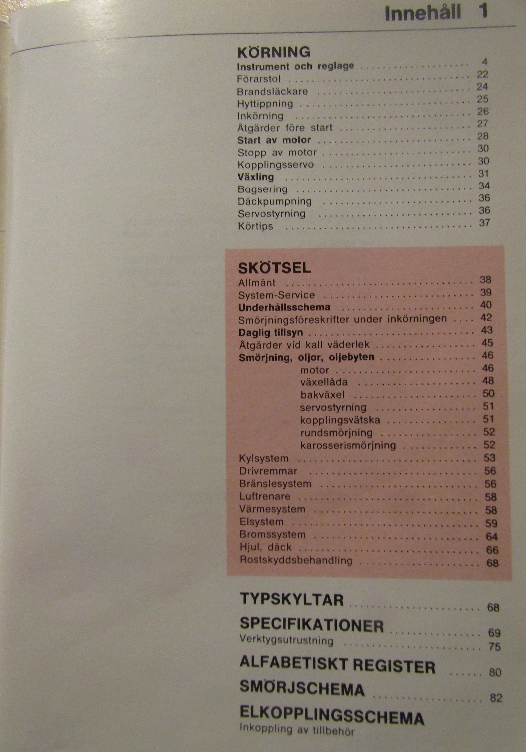 1981 Volvo F 6 S Instruktionsbok 2.81 - 2