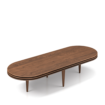 Groove Coffee Table Oval 120-160 cm - dk3