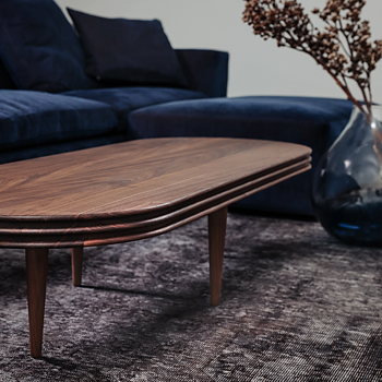 Groove Coffee Table Oval 120-160 cm - dk3