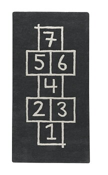 Barnmatta Hopschotch Grey 80x160cm