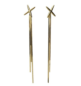 WOS UP NIGHT FALL EARRINGS GOLD