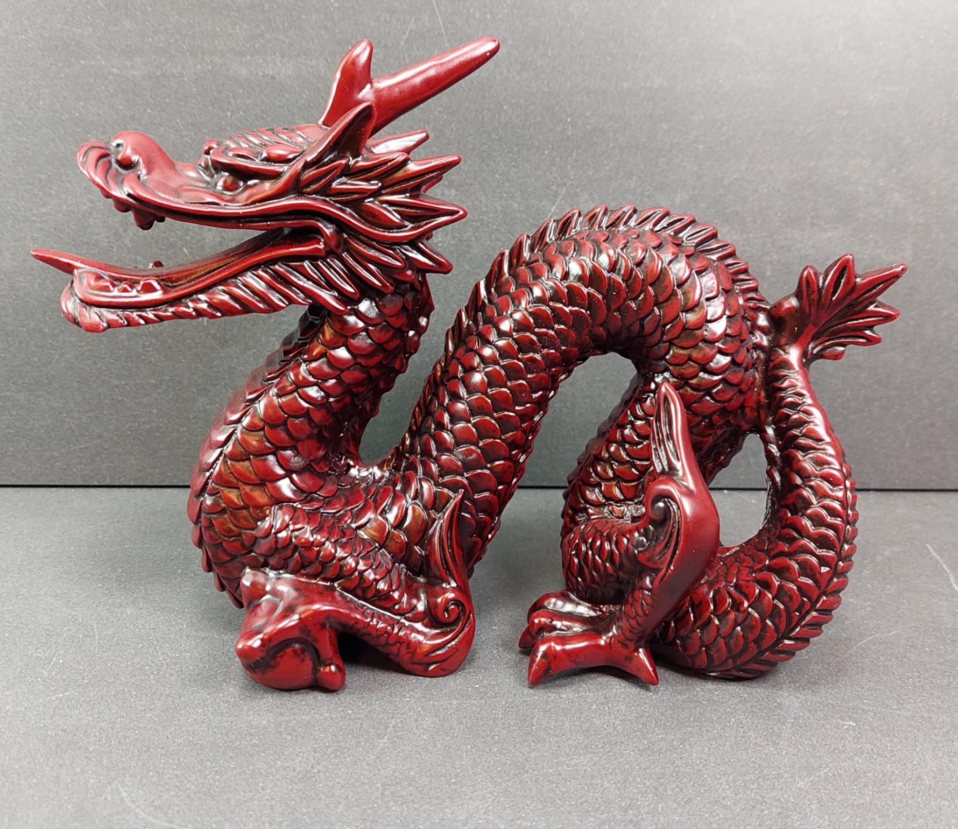Feng Shui drake  - Röd (Styrka)  - 19cm