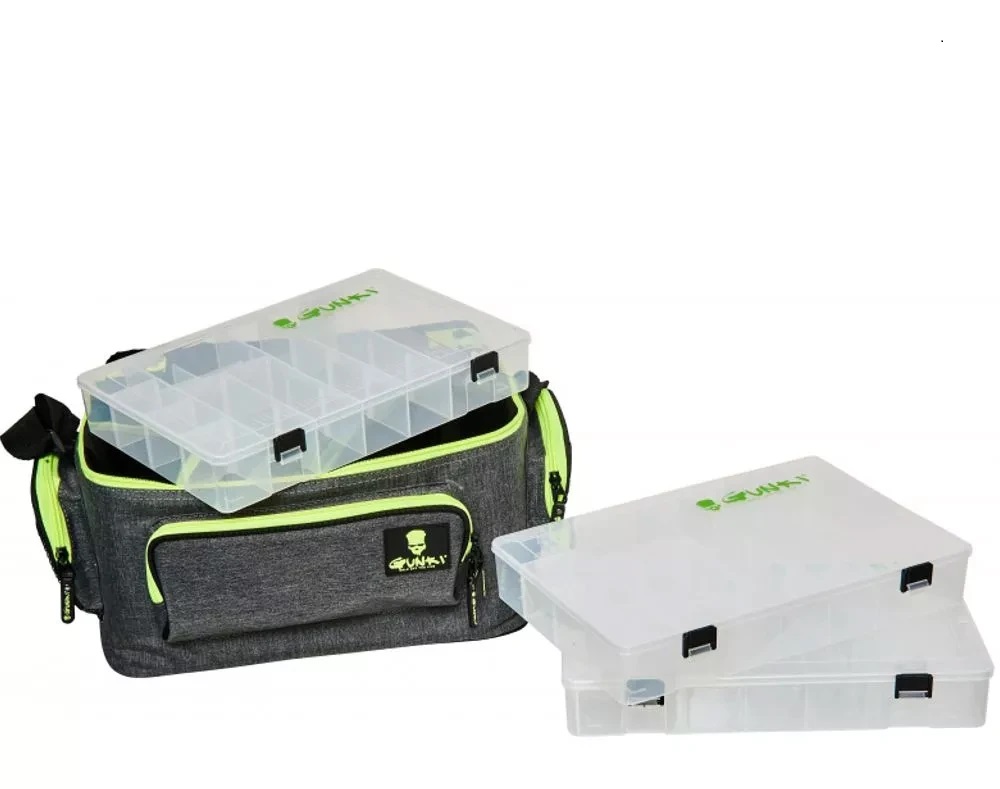Gunki Box Bag Power Game Zander väska med betesaskar - 2