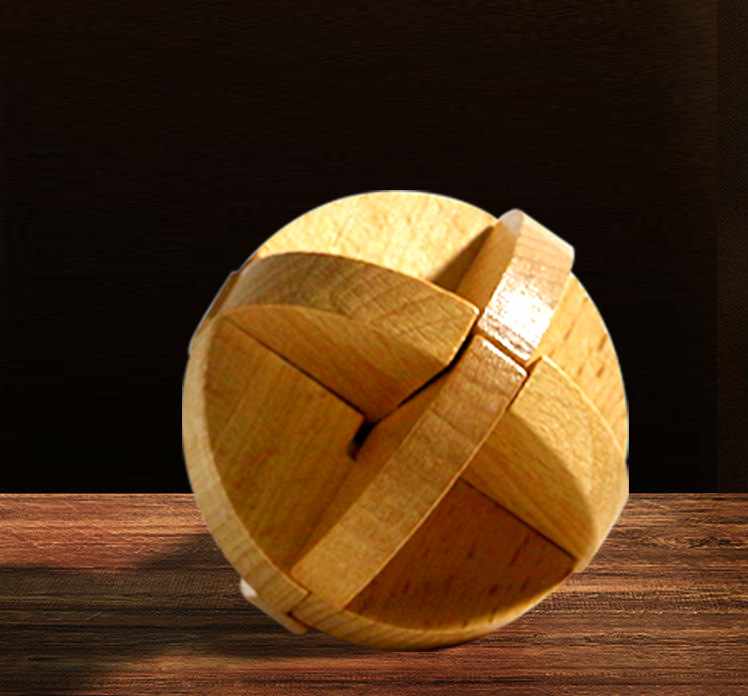Brain Exercise Wooden Puzzle Difficulty Level 2 - 4