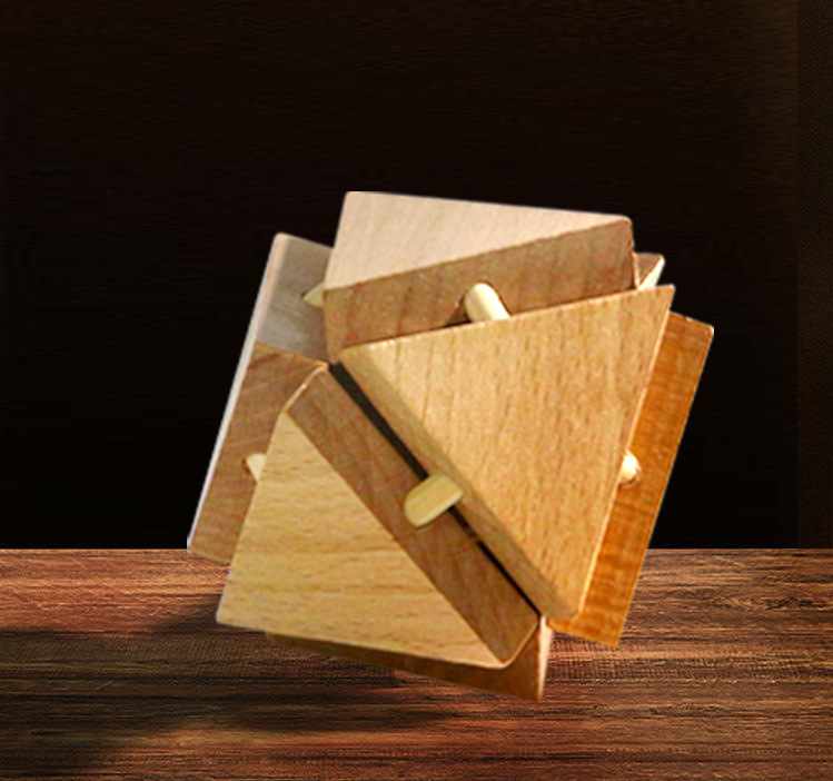 Brain Exercise Wooden Puzzle Difficulty Level 2 - 5