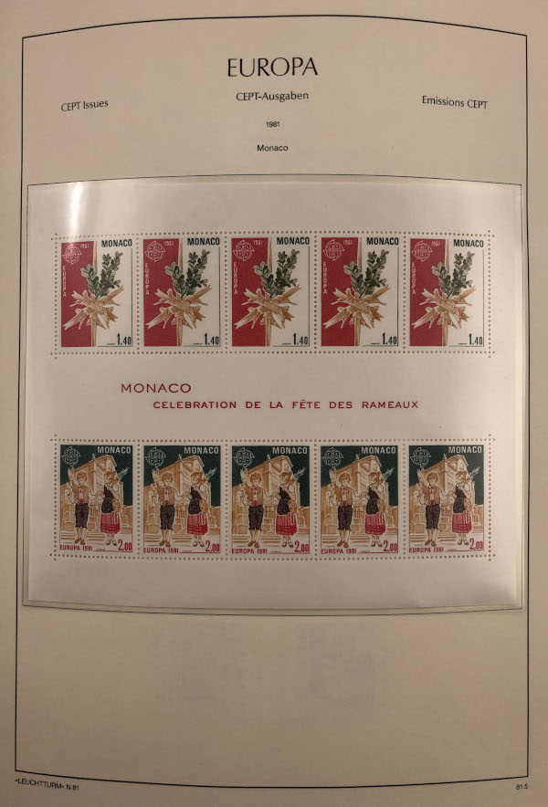 Samling Europa CEPT 1981-1992 - 5