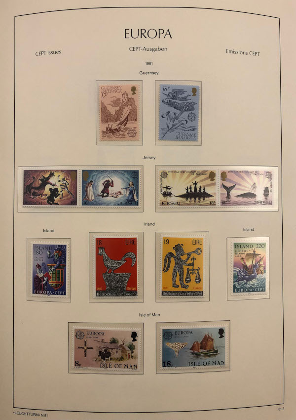 Samling Europa CEPT 1981-1992 - 3