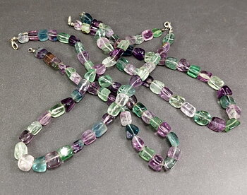 Fluorit  Pärlor - Halsband