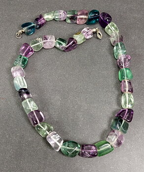 Fluorit  Pärlor - Halsband