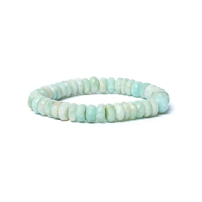 Armband amazonite facet AA kvalitet 8 mm