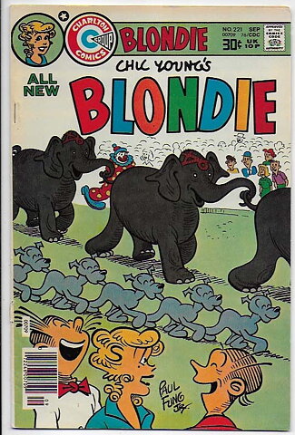 Blondie # 221 FN/VF Omslaget löst vid 1 nit