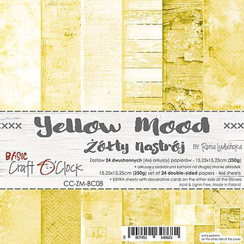 Craft o Clock 6x6 PPad -Yellow Mood 