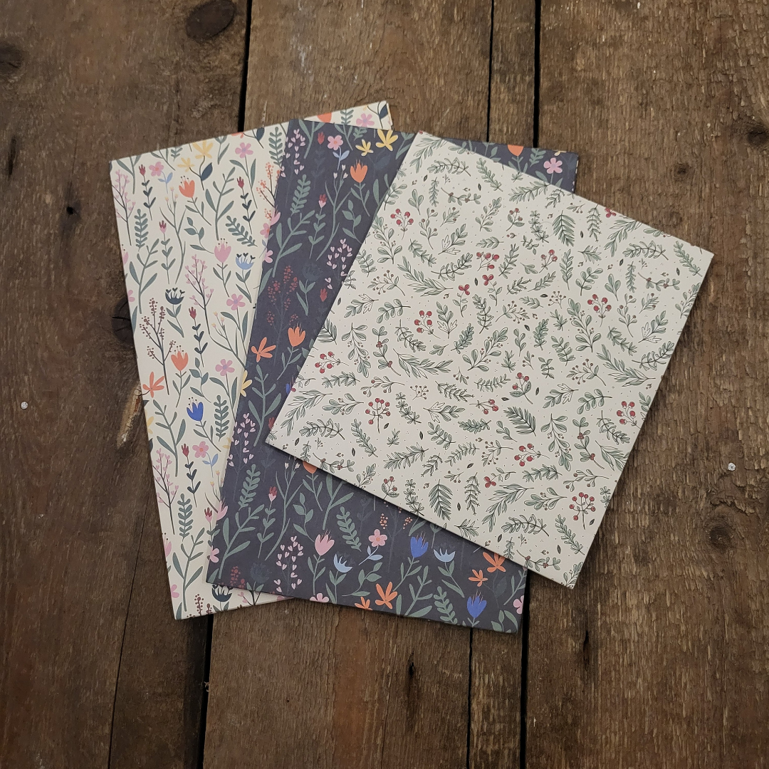 Presentpåse till fröpåsar - Olika mönster