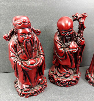 Tre Visa Men - Sanxing (deities) - Set - 12cm