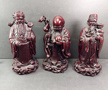 Tre Visa Men - Sanxing (deities) - Set - 19cm
