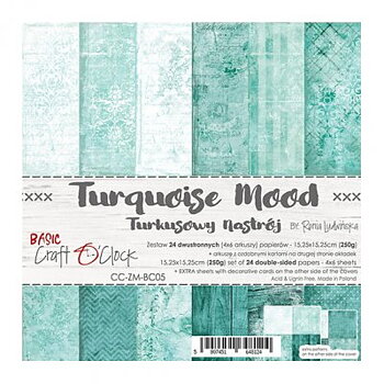 Craft o Clock 6x6 PPad -Turquoise Mood