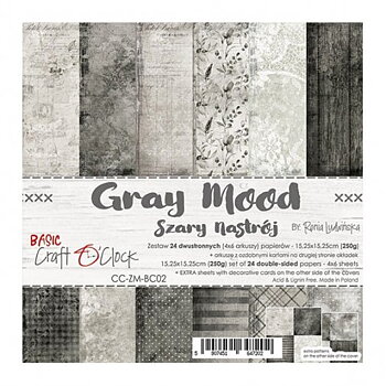 Craft o Clock 6x6 PPad -Gray Mood