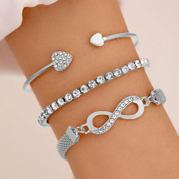 Armbandset Silver Eternity